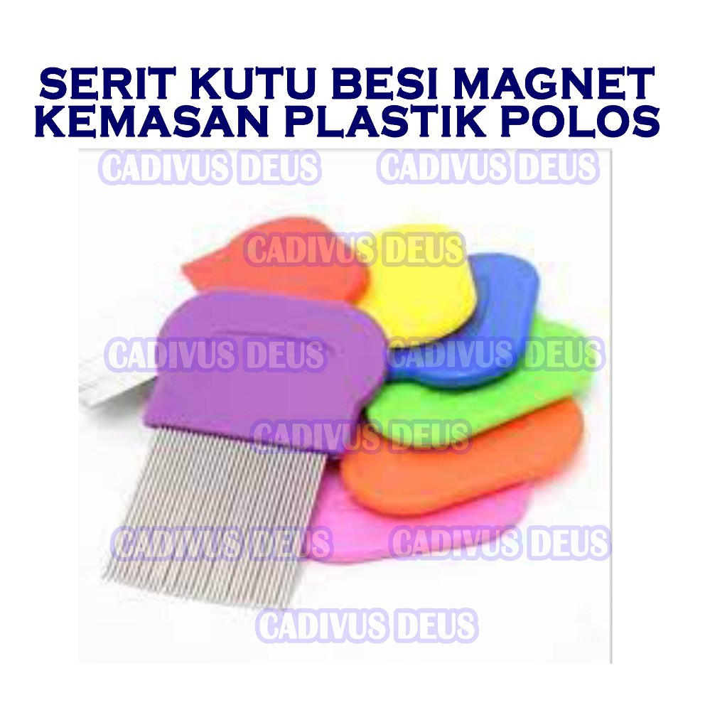 SISIR KUTU BESI MAGNET - SISIR SERIT KUTU BESI - KEMASAN PLASTIK