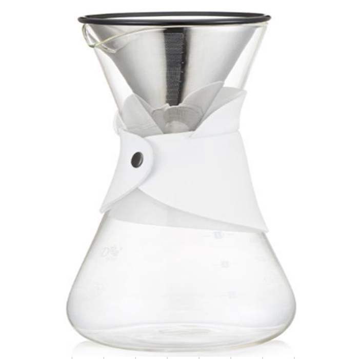 Diguo Glass Coffee Pot 600ml DG-598 Classic Series Glass Coffee Maker Set. Pour Over/Drip Glass