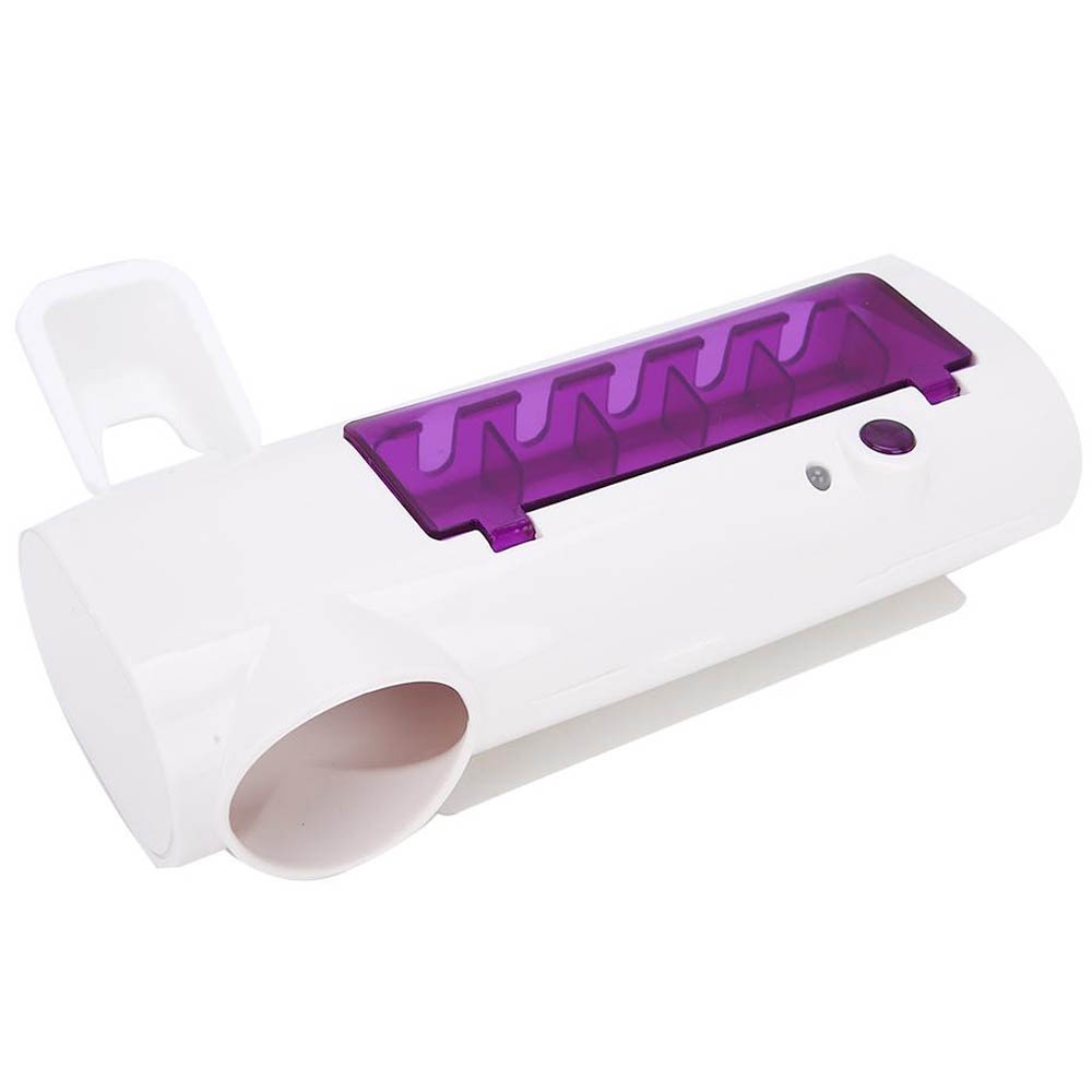 Tempat Sikat Gigi &amp; Dispenser Odol Anti Bakteri Disinfeksi UV Light - Smart tooth Multifunction Toothbrush Sterilizer