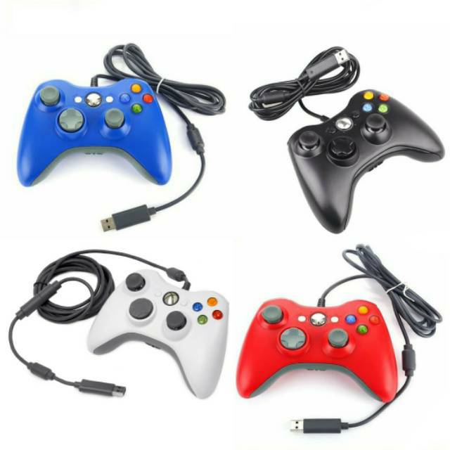 Stick Stik Xbox 360 Kabel Microsoft Joystick Controller Xbox 360 To PC Wired Tanpa Box Bawaannya