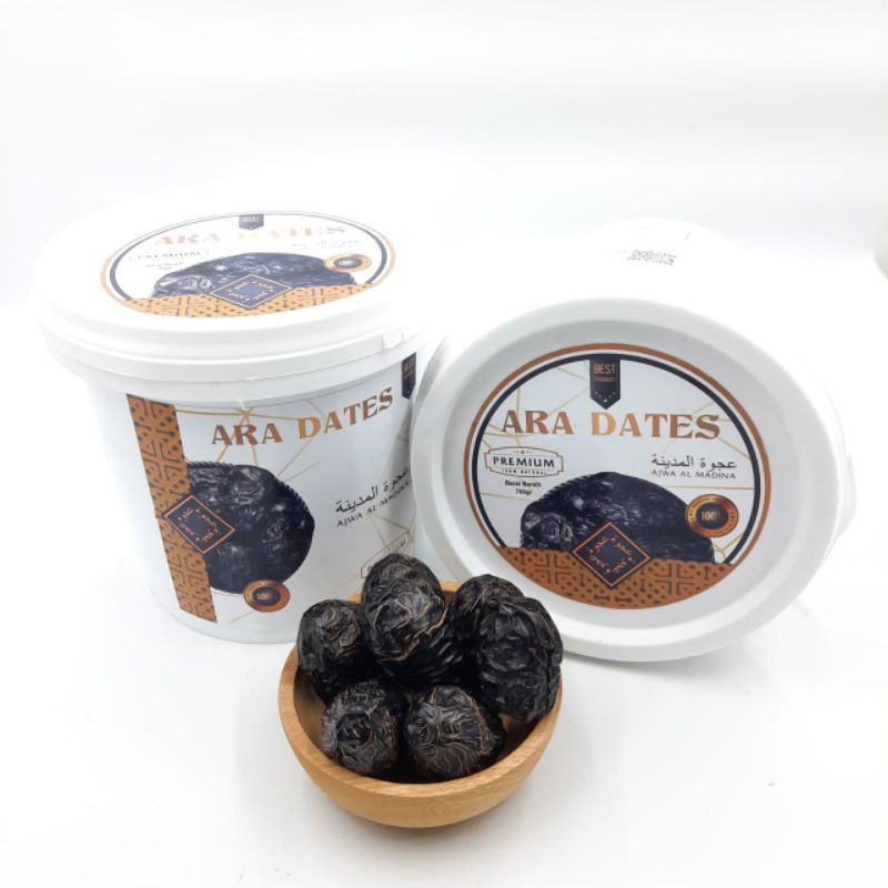 

Kurma Ara Dates Ajwa Madinah Premium 700 Gr