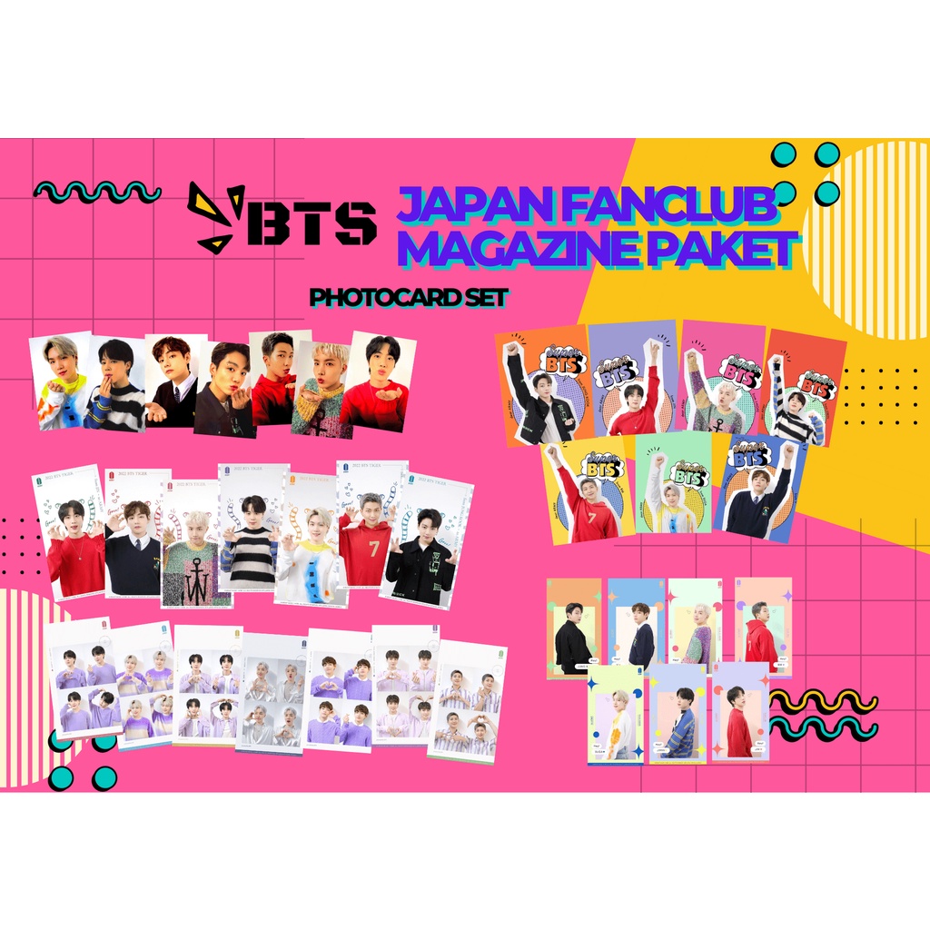 PAKET MURAH BTS JAPAN FC PHOTOCARD SET BISA COD