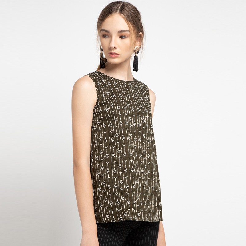 Sophistix Orla Blouse In Olive Green