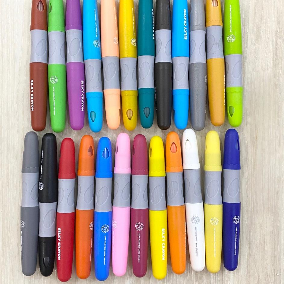 

Murah Meriah Washable Silky Crayon 6 ct. 12 24 36 warna colors | Krayon Aman Body Face Painting | Cari Kado | Cari Kado Ultah
