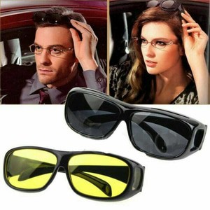 Kaca Mata HD Vision Wrap Around Glases Night Set Isi 2