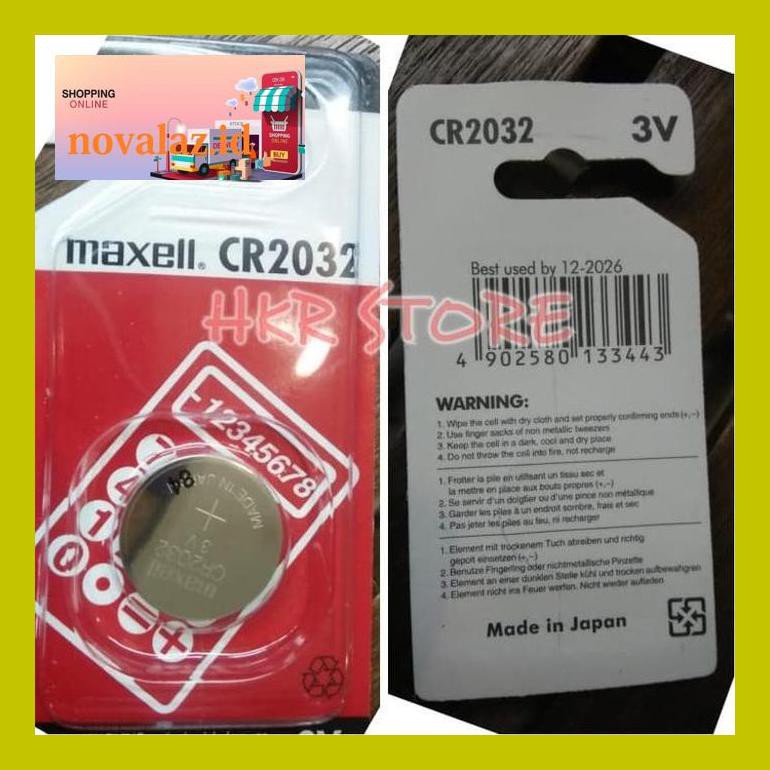 S50Gtnf Original Maxell Cr2032 Cr 2032 Batre Baterai Battery Ori Asli Batere S50Tjdg0