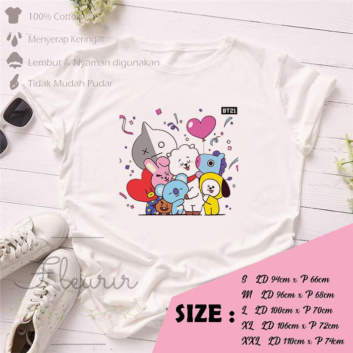 FLEURIR - KAOS ICON WANITA DEWASA LENGAN PENDEK TUMBLR TEE UNISEX