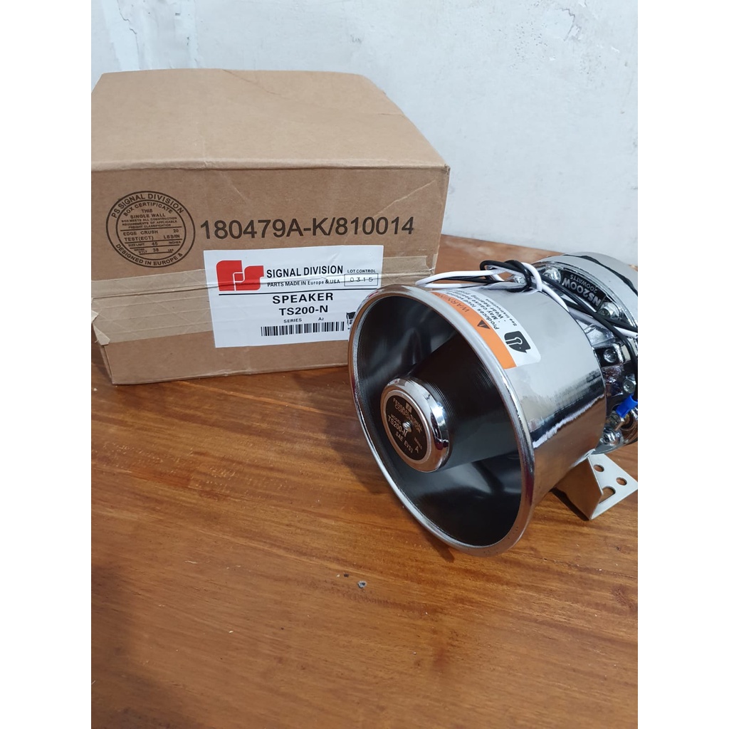 Toa Sirine Bulat Stainless Klakson speaker Toa Polisi 200 watt Stainles magnet besar SERINE Horn 200 100 w wat Federal signal spull 66 mm untuk SENKEN LANDUN WHELEN Patwal murni untuk Ambulance Paspamres Rescue