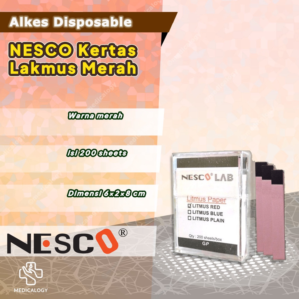 NESCO Kertas Lakmus Merah Lakmus Biru