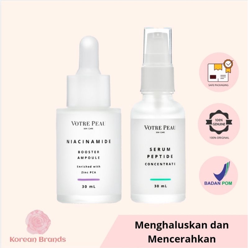 Votre Peau Combo Serum : Niacinamide Booster Ampoule &amp; Serum Peptide