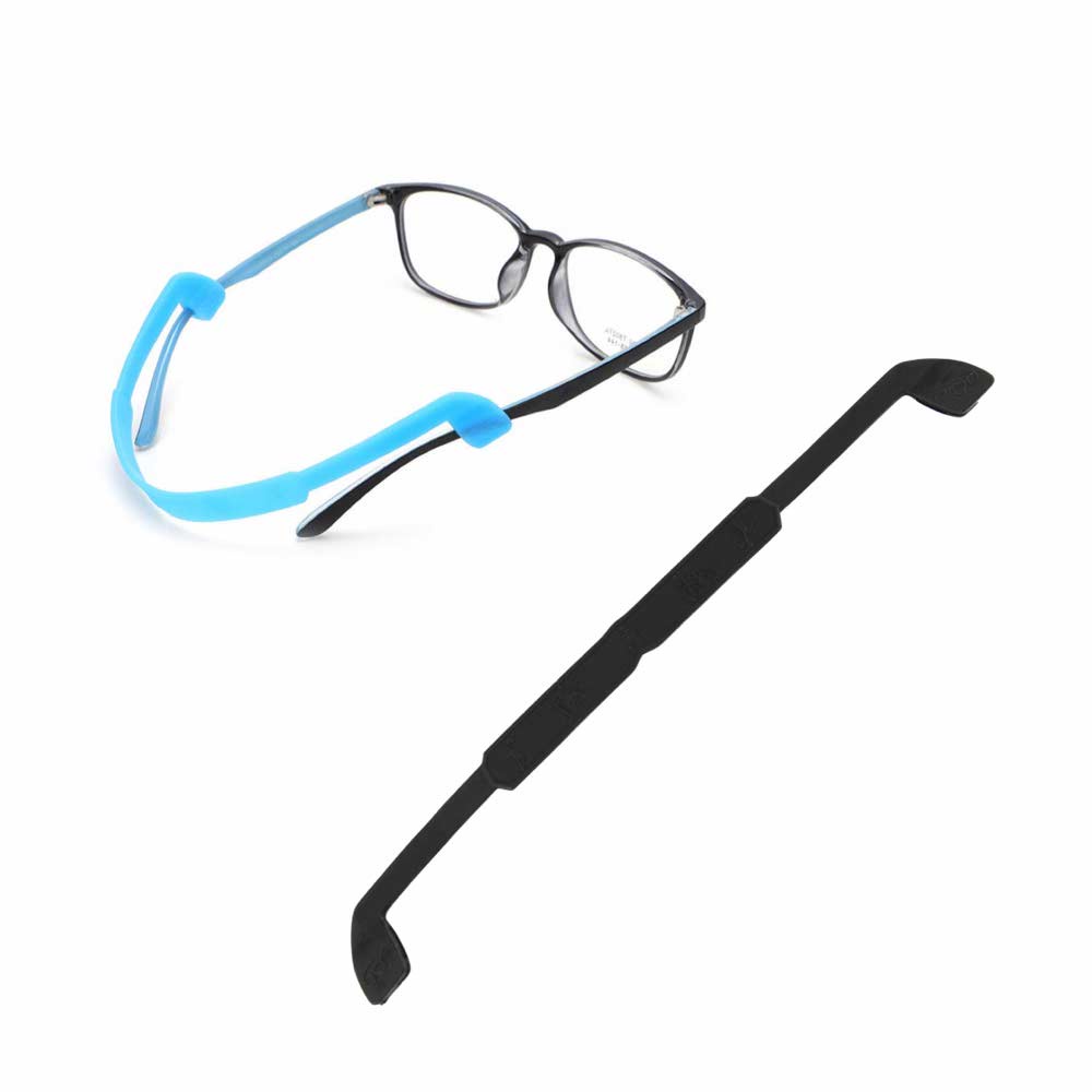 Tali Strap [ Hitam ] Earhook Aksesoris Kacamata Anak dan Dewasa - Penahan Anti Jatuh - RUBBER