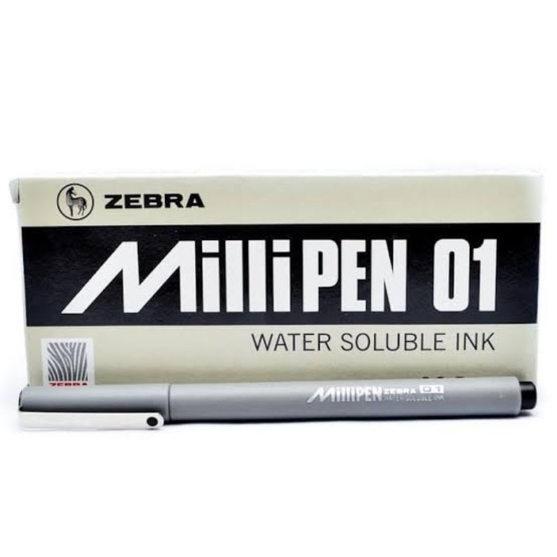 

Pulpen Zebra Milipen 0.1 Hitam