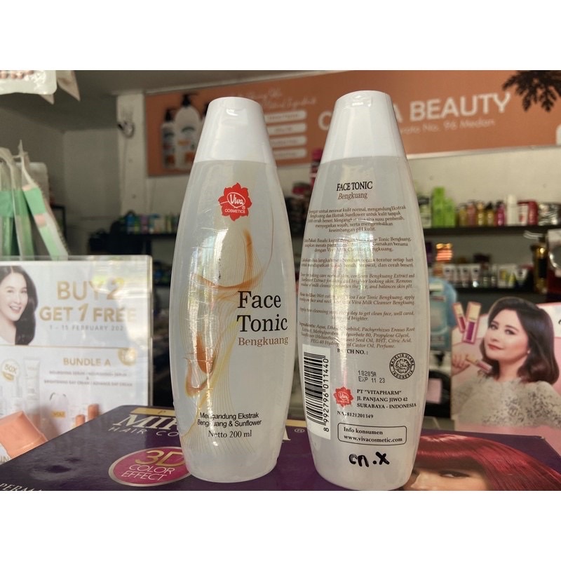 &lt;cn.x&gt; .[ 200 ml ] viva face tonic bengkoang 200 ml versi besar -- viva tonic bengkoang besar 200 ml