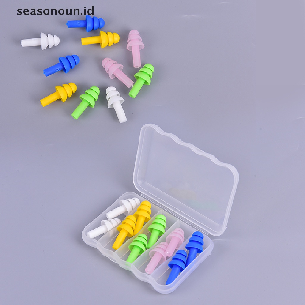 5 Pasang Earplugs Bahan Silikon Untuk Berenang