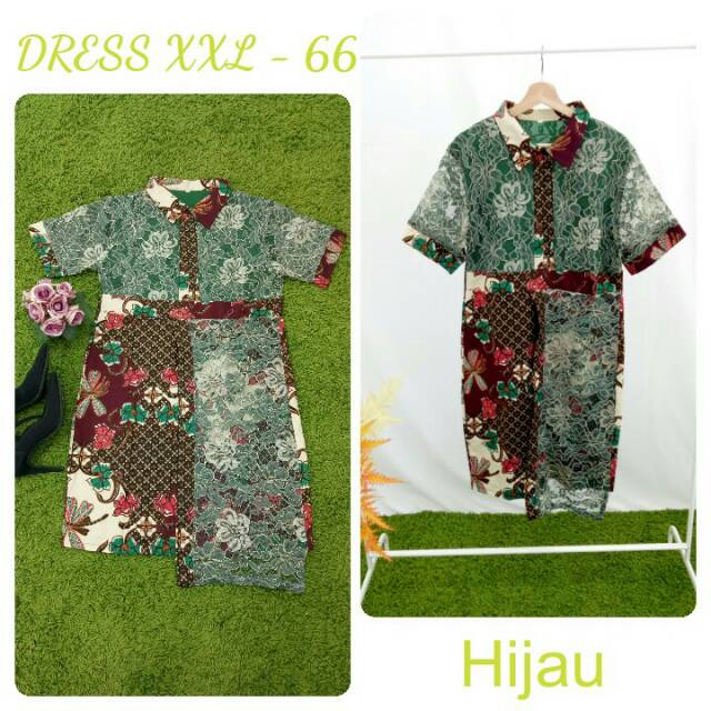 Dress Batik Wanita - Hijau