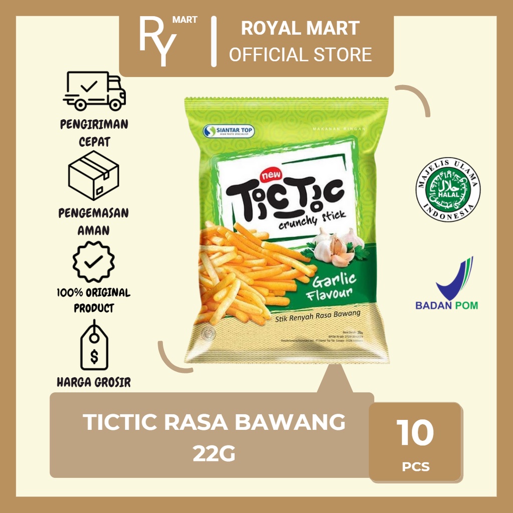 

Tic Tic Bawang 22g x 10's