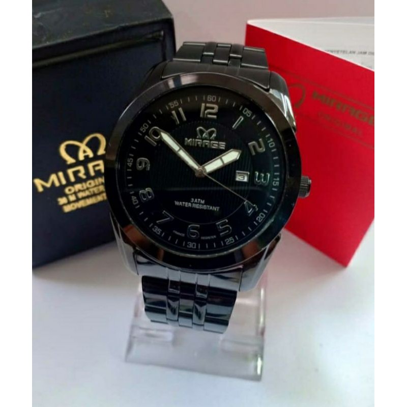 jam tangan pria- JAM TANGAN MIRAGE~ORIGINAL WATER RESISTANT~TGL~STAINLESS