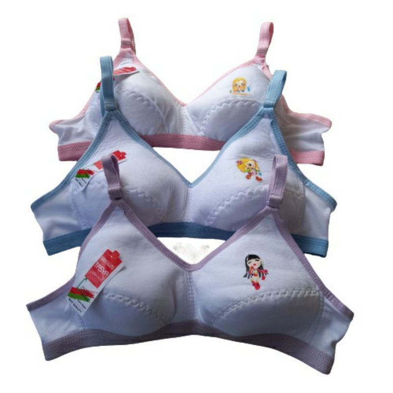 SS - 6 Pcs Bra BH Remaja Tasya / BH ABG Tanpa Busa / Bra Tanpa Busa