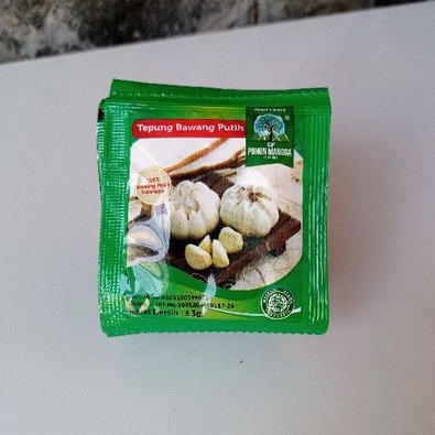 

MOOJOK-Tepung bawang putih merk pohon mangga 3gr bumbu instan
