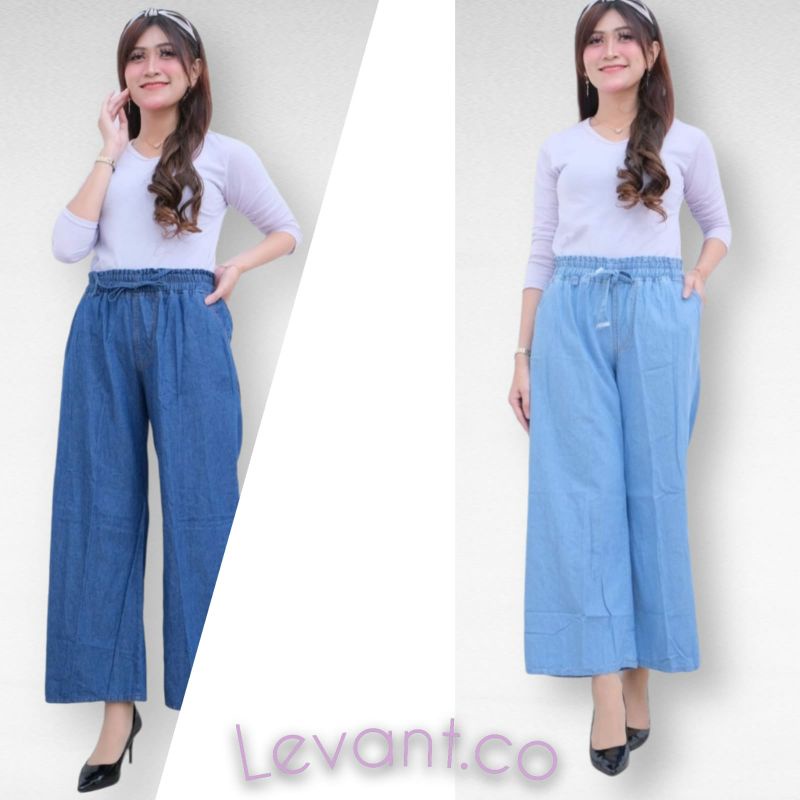 Kulot jeans murah size standar fit to L #celanajeans #kulotjeans