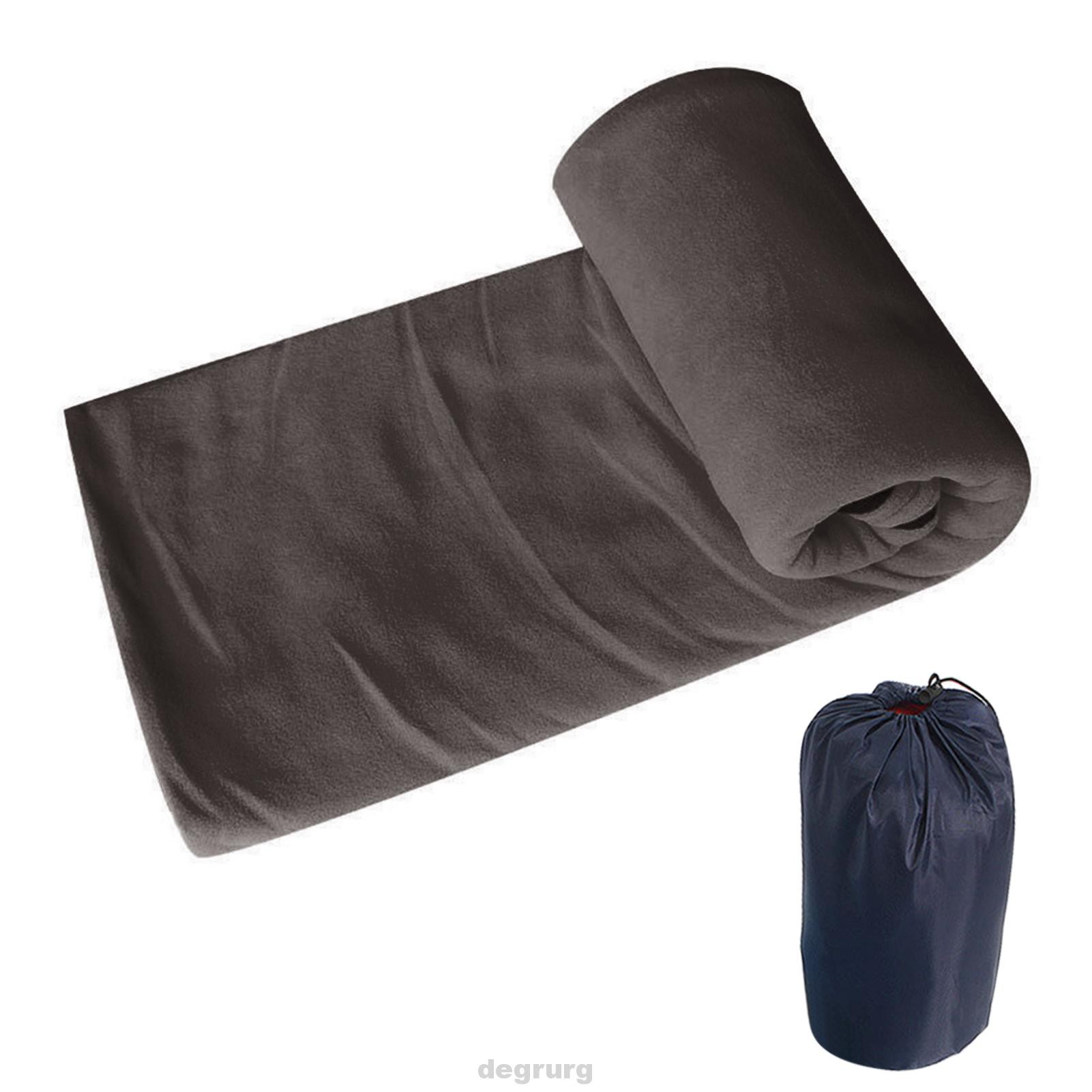 Sleeping Bag Portable Bahan Fleece Lembut Untuk Backpacking Camping Outdoor Shopee Indonesia