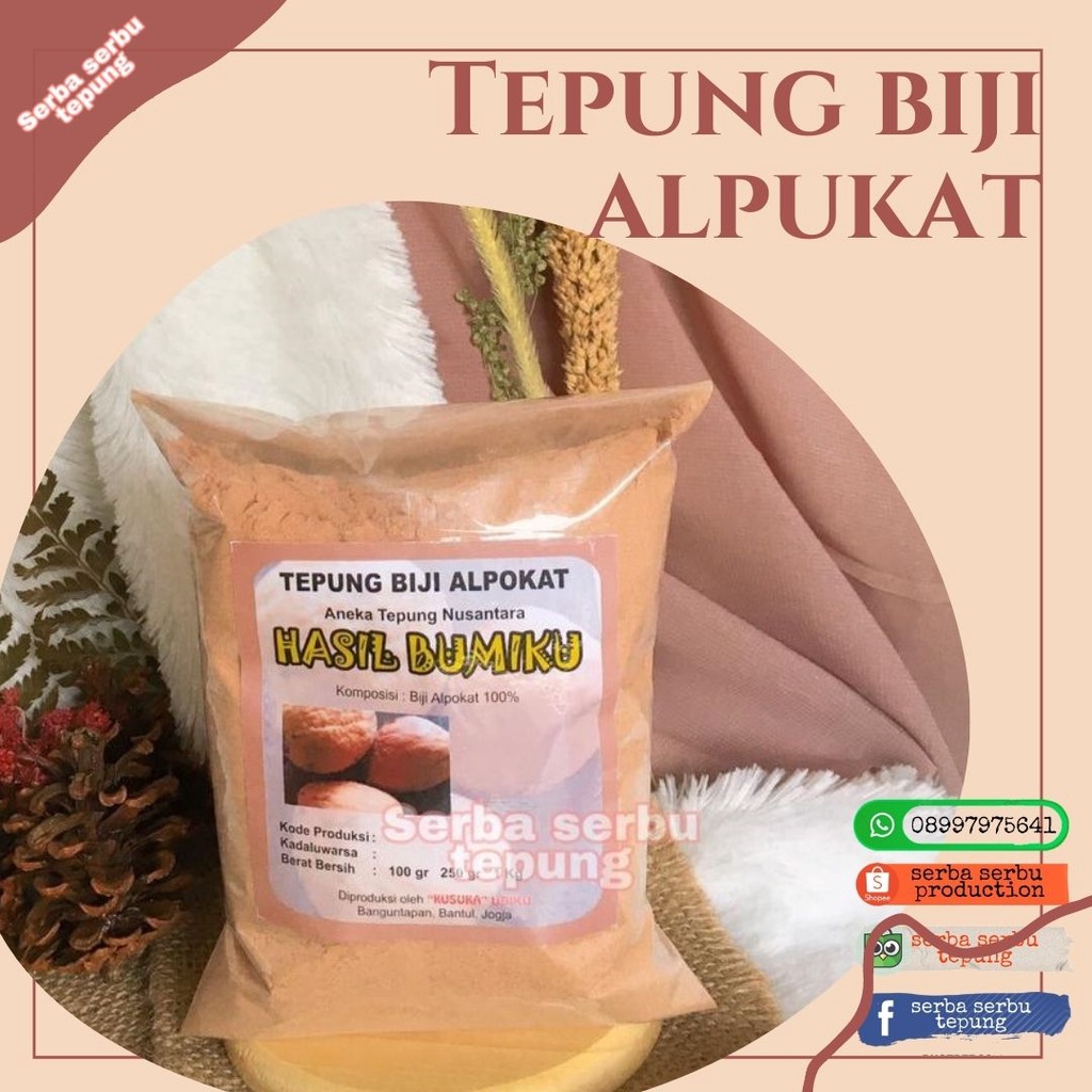 

Tepung Biji Alpukat(100g)|penurun kolesterol|biji alpukat|free gluten|tepung organik