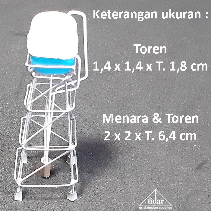 Miniatur Maket Menara Tangki / Toren / Tandon Air Skala 1:50