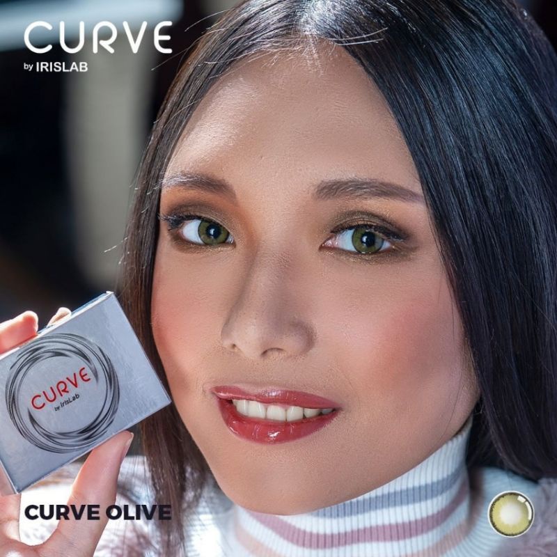 Softlens CURVE 14.4 MM OLIVE MINUS -0.50 S.D -10.00 by IRISLAB