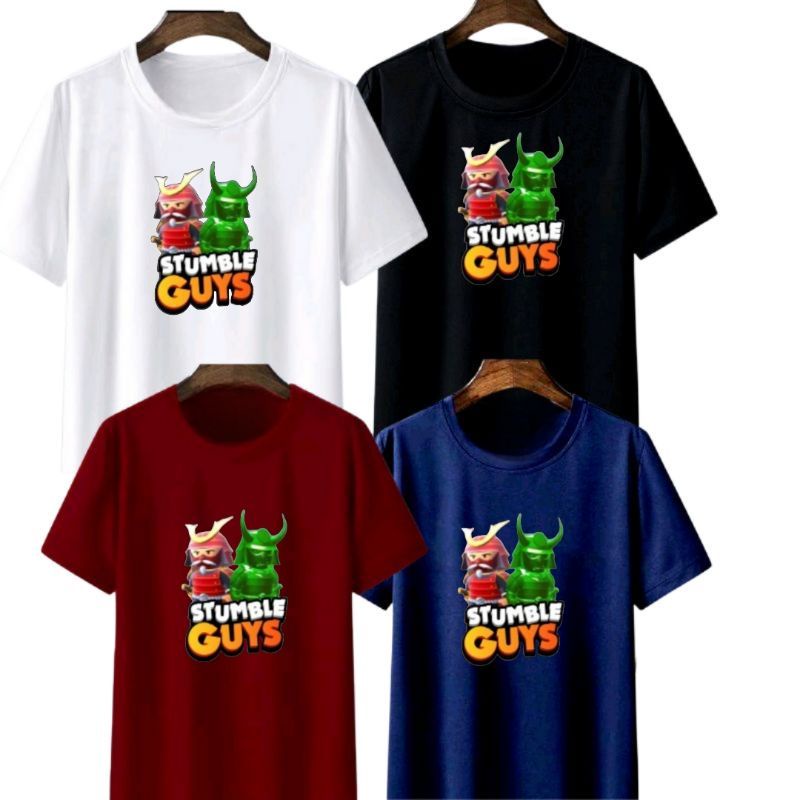 Baju Kaos Atasan Stumble Guys(2)untuk Anak-Remaja Cowok/Cewek