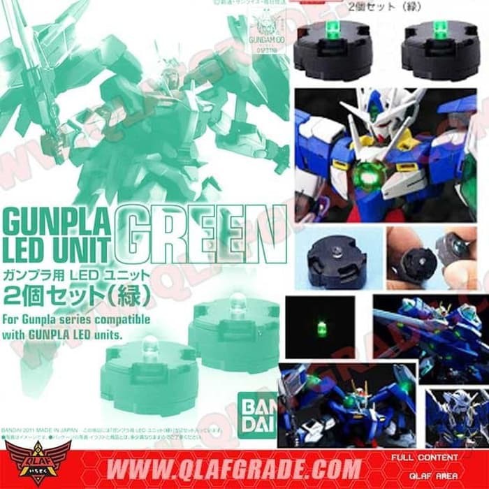 BANDAI LED UNIT SET 2 (GREEN) - PARTS 2 LED UNIT / lampu led gundam