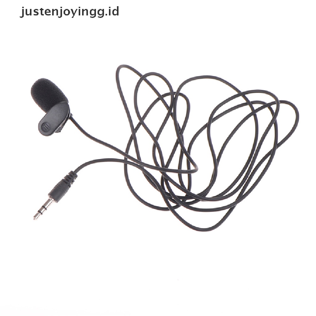 Mikrofon Studio Mini Model Clip-On Ukuran 1.5m 3.5mm Untuk Pc