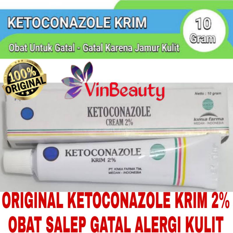 ORIGINAL KETOCONAZOLE KRIM 2% OBAT SALEP GATAL KULIT ALERGI PANU KUDIS KURAP SALEP KETOKONAZOLE SALE