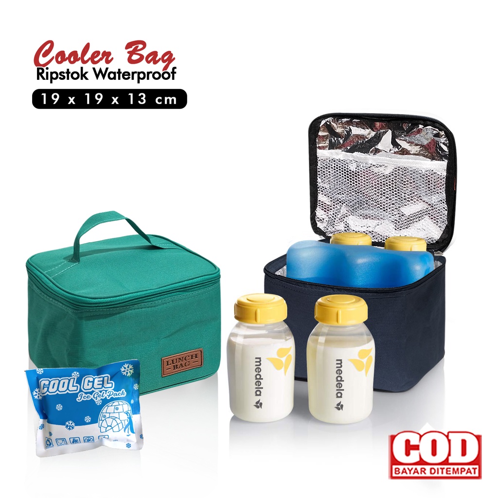 Jual Cooler Bag Botol Asip Aluminium Foil Polos Ice Bag Asi Tempat Penyimpanan Botol Asip Tas