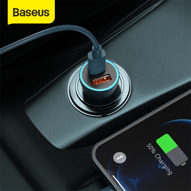 Car Charger Baseus Charger Mobil Quick Charge USB TYPE C 40W