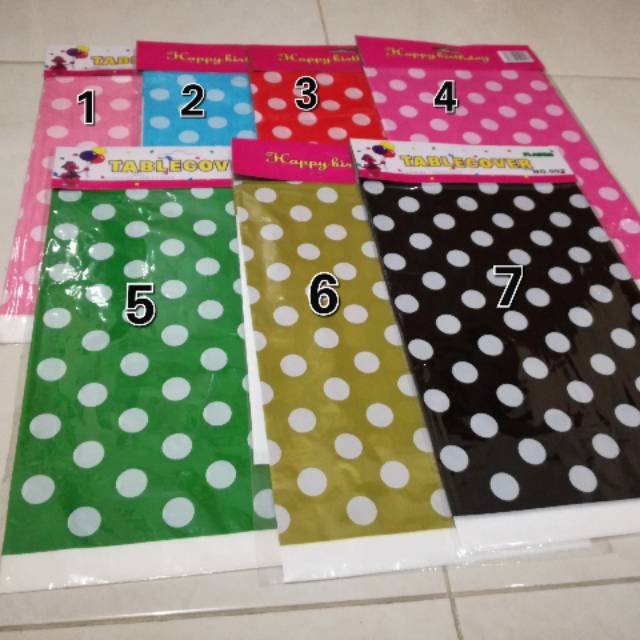 Taplak Meja  Motif Polkadot