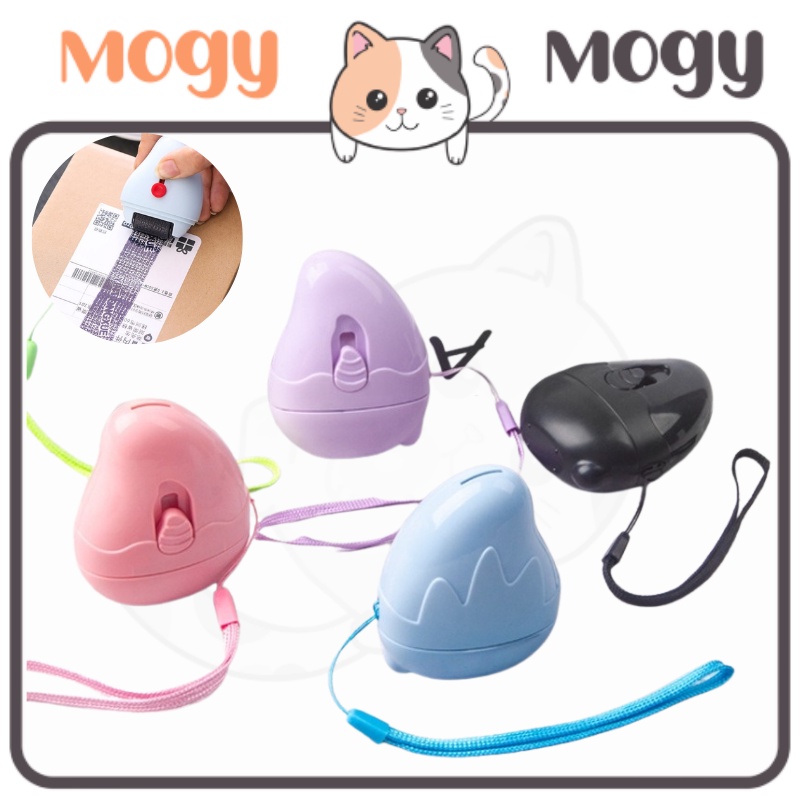 MOGYMOGY HL0287 Stempel Roller &amp; Cutter Multifungsi Roller Stamp Penutup Pelindung Identitas