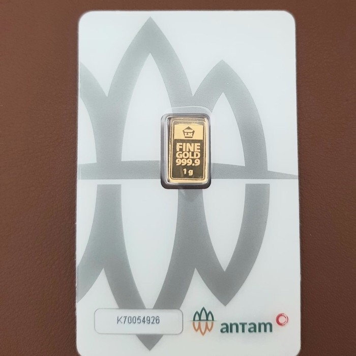 LOGAM MULIA ANTAM 1 GRAM PRESS CERTICARD CERTIEYE 1gr EMAS 24 KARAT ASLI TERBARU