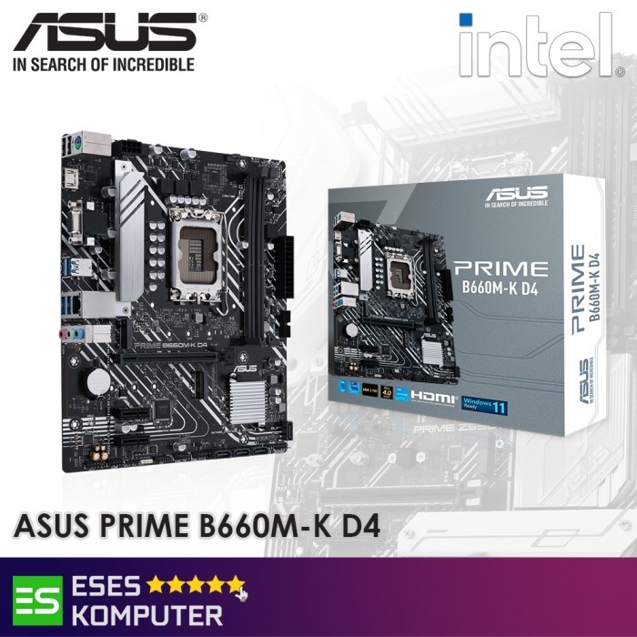 Motherboard ASUS PRIME B660M-K D4 | m-ATX | Intel LGA 1700 | DDR4