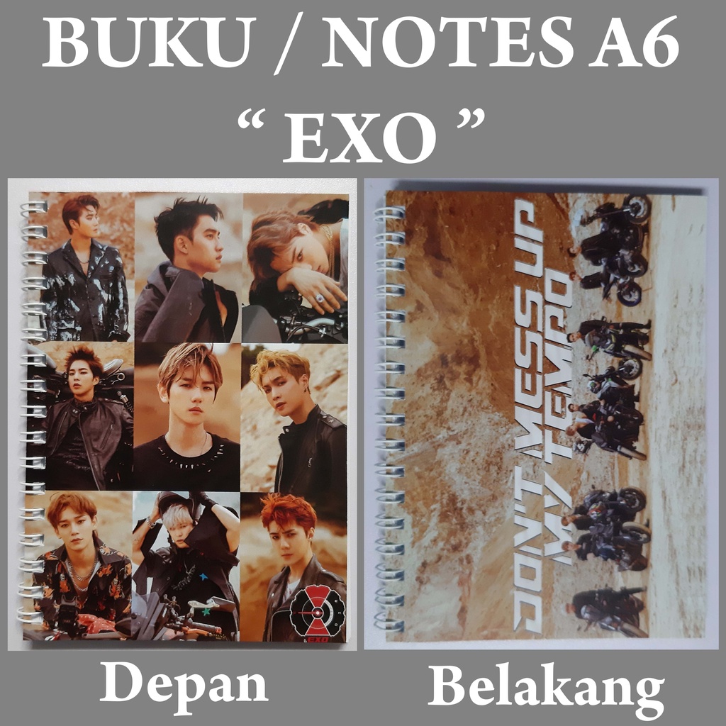 

[READY STOCK] Note A6 EXOL EXO Buku Notes Notebook Kpop Murah