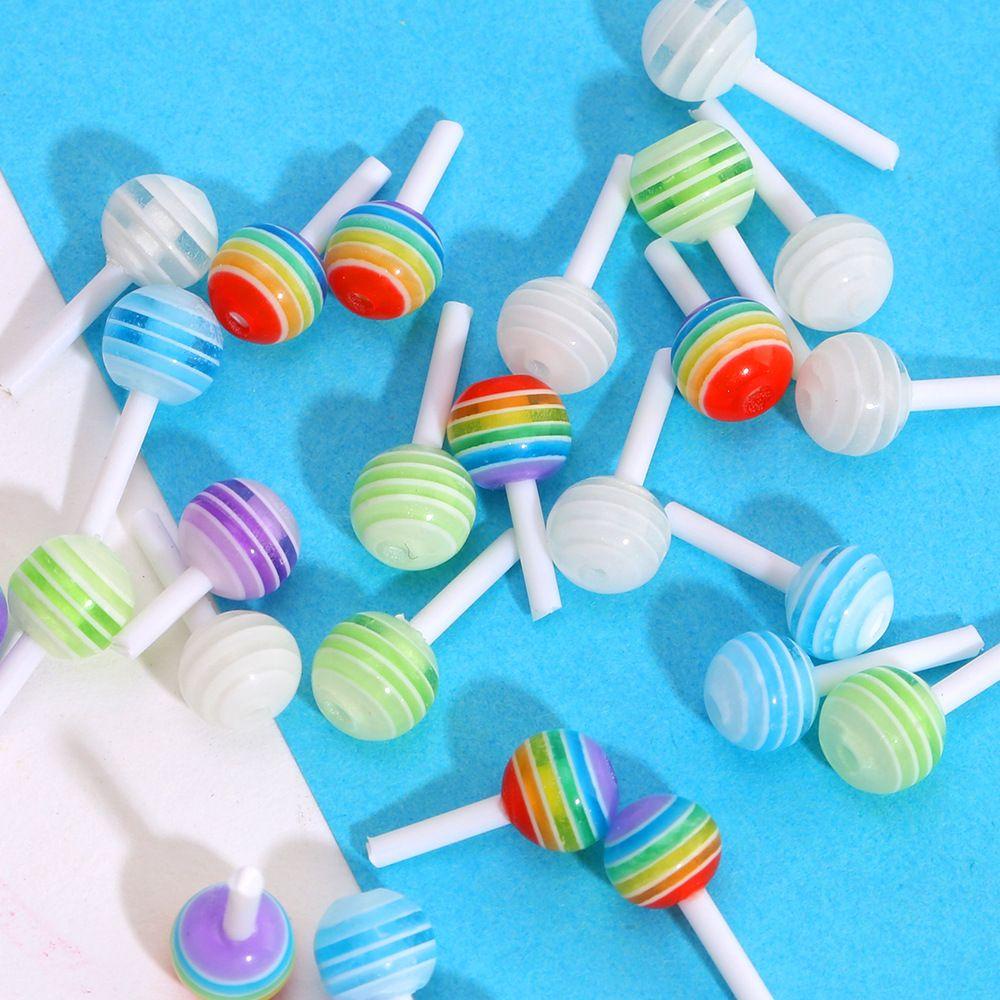 20pcs Charms Bentuk Lollipop Untuk Dekorasi Manicure