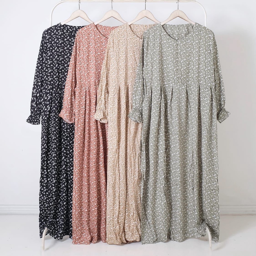 Gamis Bunga Kecil // Gamis Rayon Diamond // Gamis Seiyu Jupiter