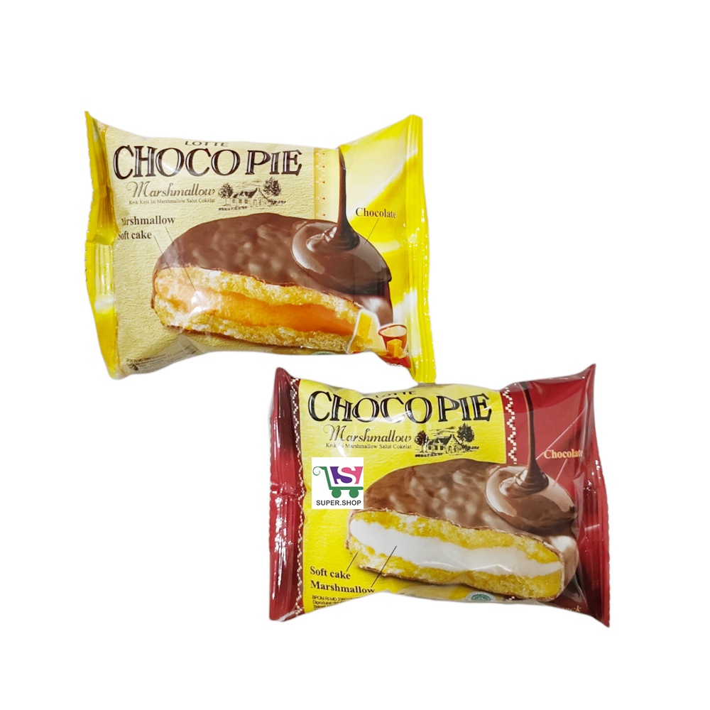 Lotte Choco / Cheese Pie Marshmallow SATUAN 28 gram