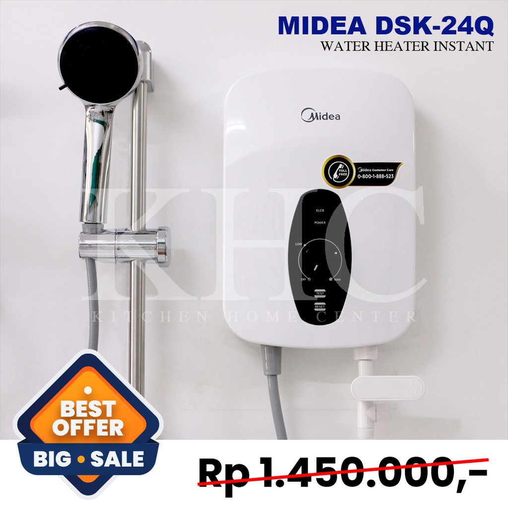 Water Heater Instant Midea DSK 24Q - PRODUK BARU