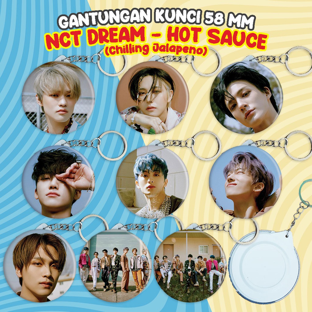 Gantungan Kunci58 NCT Dream Hot Sauce Chilling Jalapeno - Merchandise KPOP Unofficial Ganci Murah