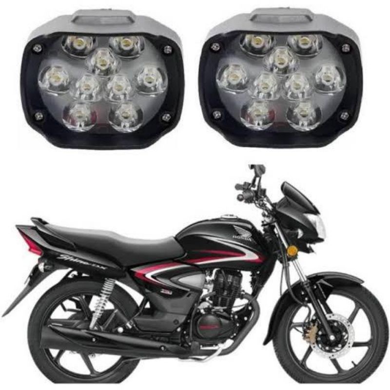 Lampu Tembak Sorot LED Spion Motor Cree 6 + 3 Mata 9 Titik 10 Watt 10W T9C 10Watt Putih