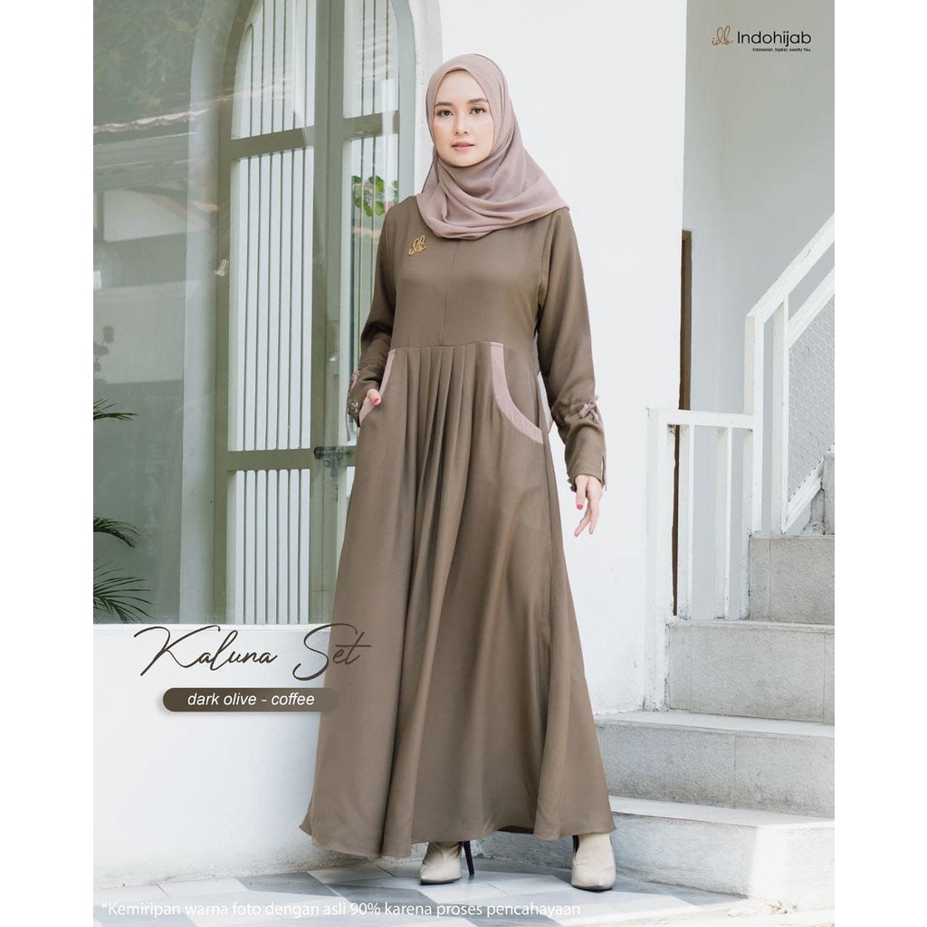 Murah Dress Gamis Syar'i  Polos  Bahan KATUN JEPANG Keren