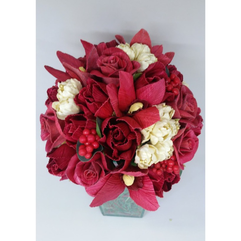 bunga artificial/dekorasi/pot tinggi S