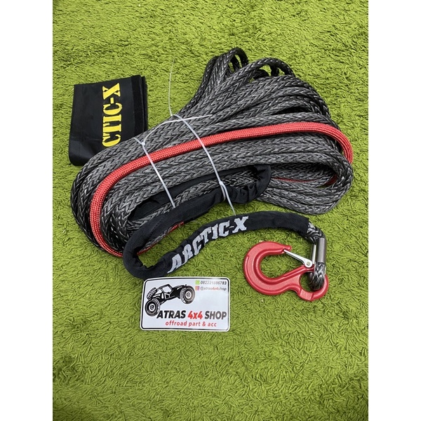 tali winch sling plasma PTO 14mm x 40 meter merk ARCTIC - extreme bisa untuk warn runva tmax 14 mm x