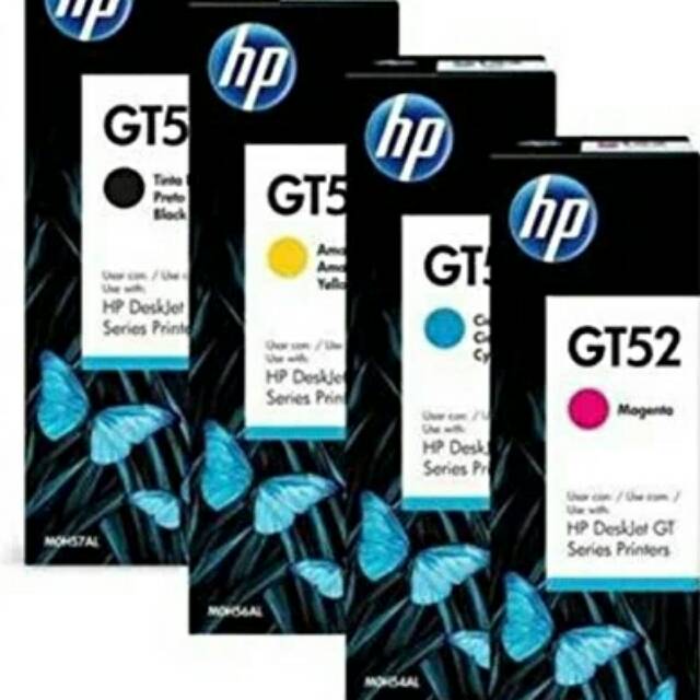 Tinta Hp GT51 Black & GT52 Color, Tinta Hp GT51 & GT52 Original