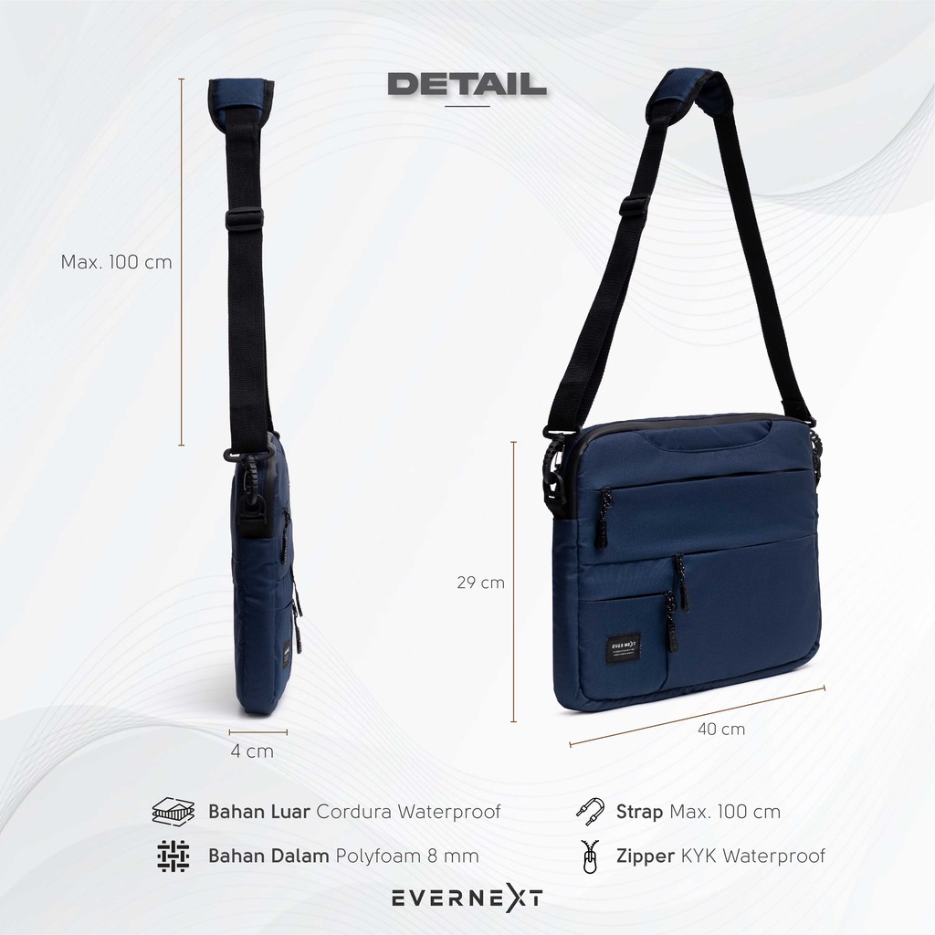 Tas Selempang Laptop / Hand Bag Laptop Macbook Anti Air Remoid 14 Inch